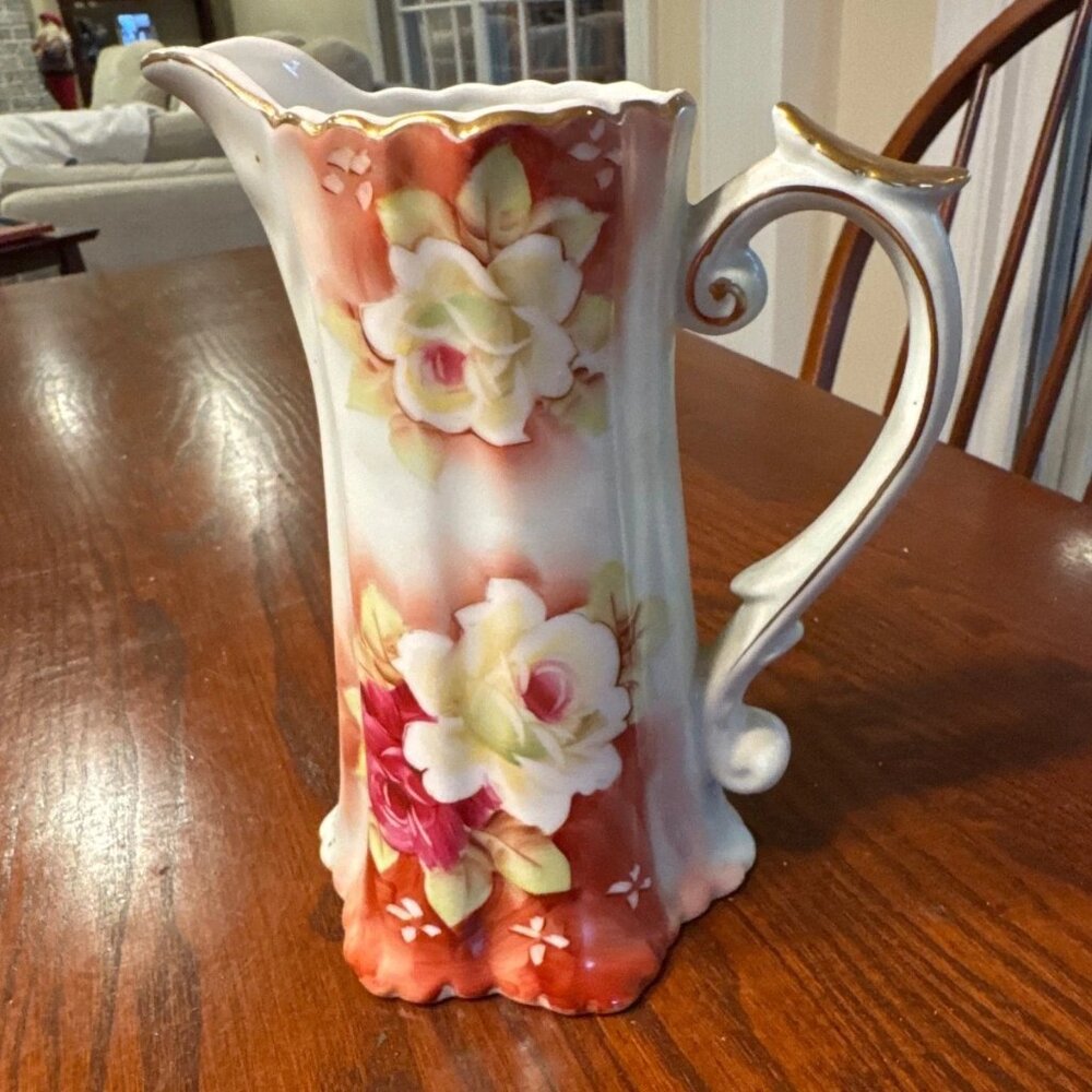 Nippon Hand painted Pitcher